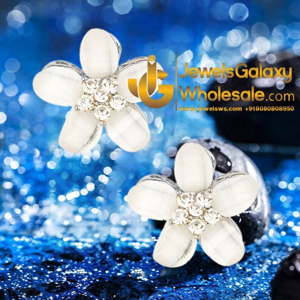 Floral American Diamond Fashion Earrings 1502